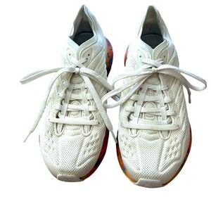 Reebok Zig Kinetica II Women's White Rainbow Tie Dye Athletic Shoes Size‎ 8.5